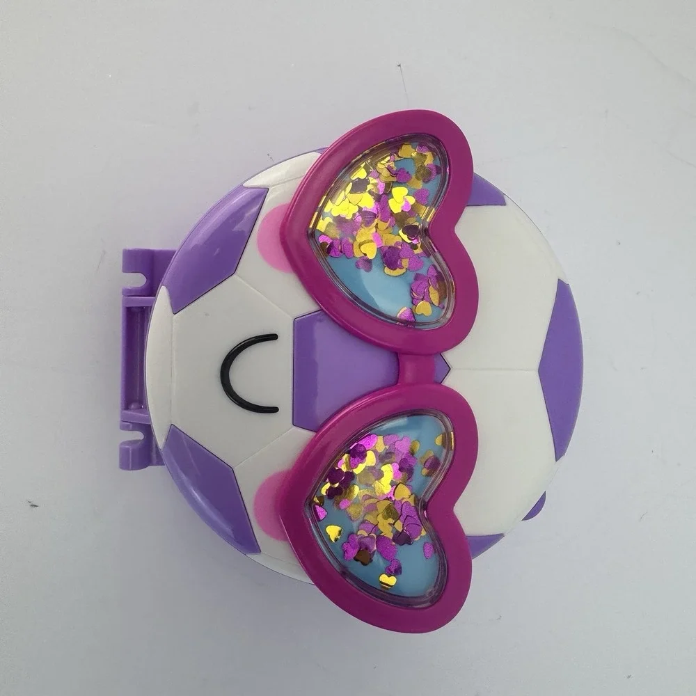 Mattel POLLY POCKET Pocket World Outdoor‎ Sports Purple Soccer Ball Case Figure